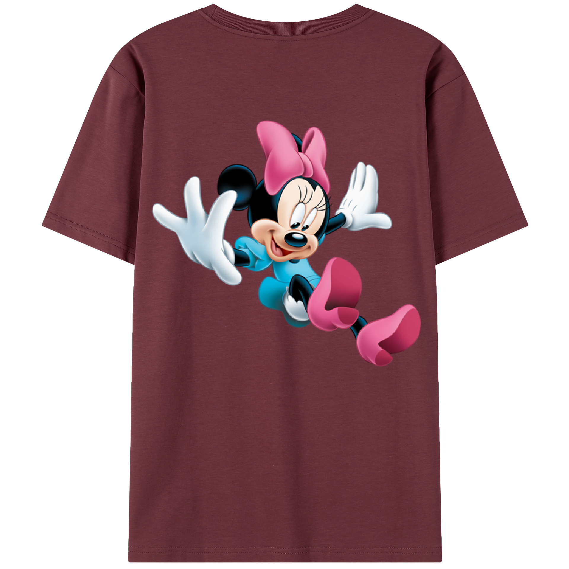 （画像用） ミッキーマウス Mickey Mouse 綿100％半袖Tシャツ（背面プリント）